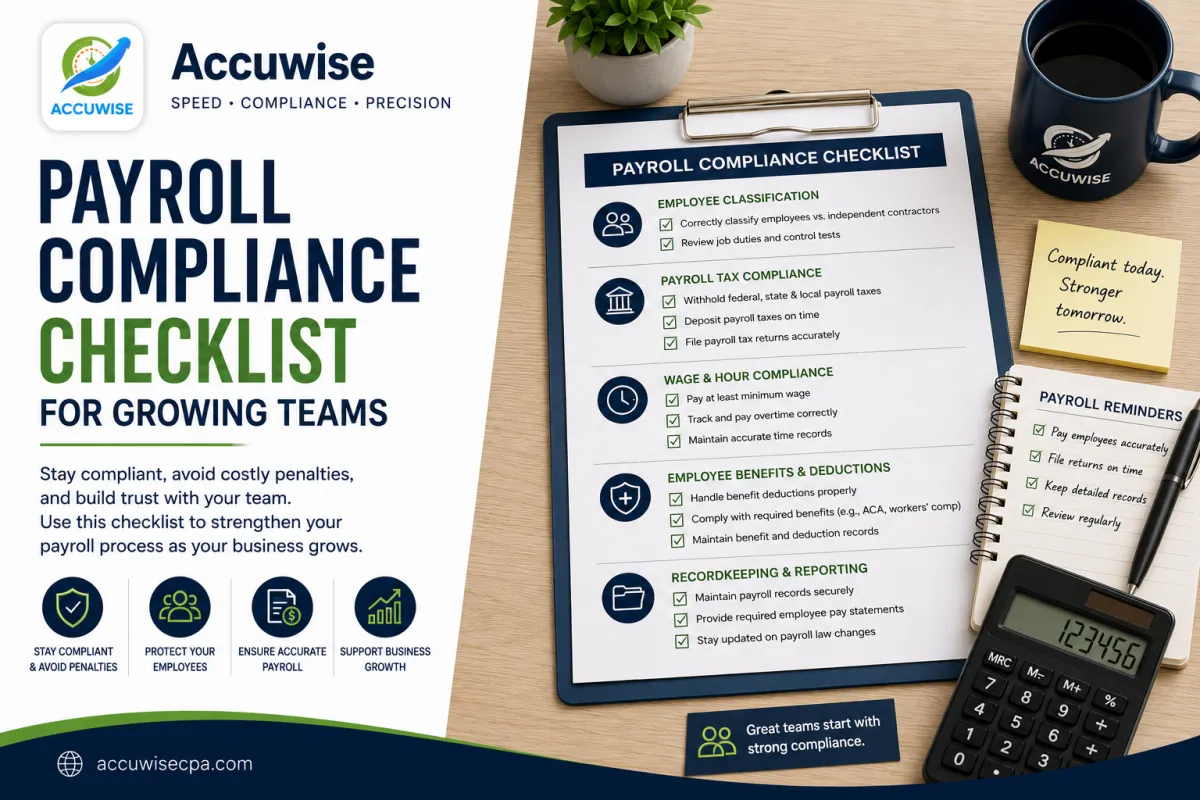 Payroll Compliance Checklist for Growing Teams