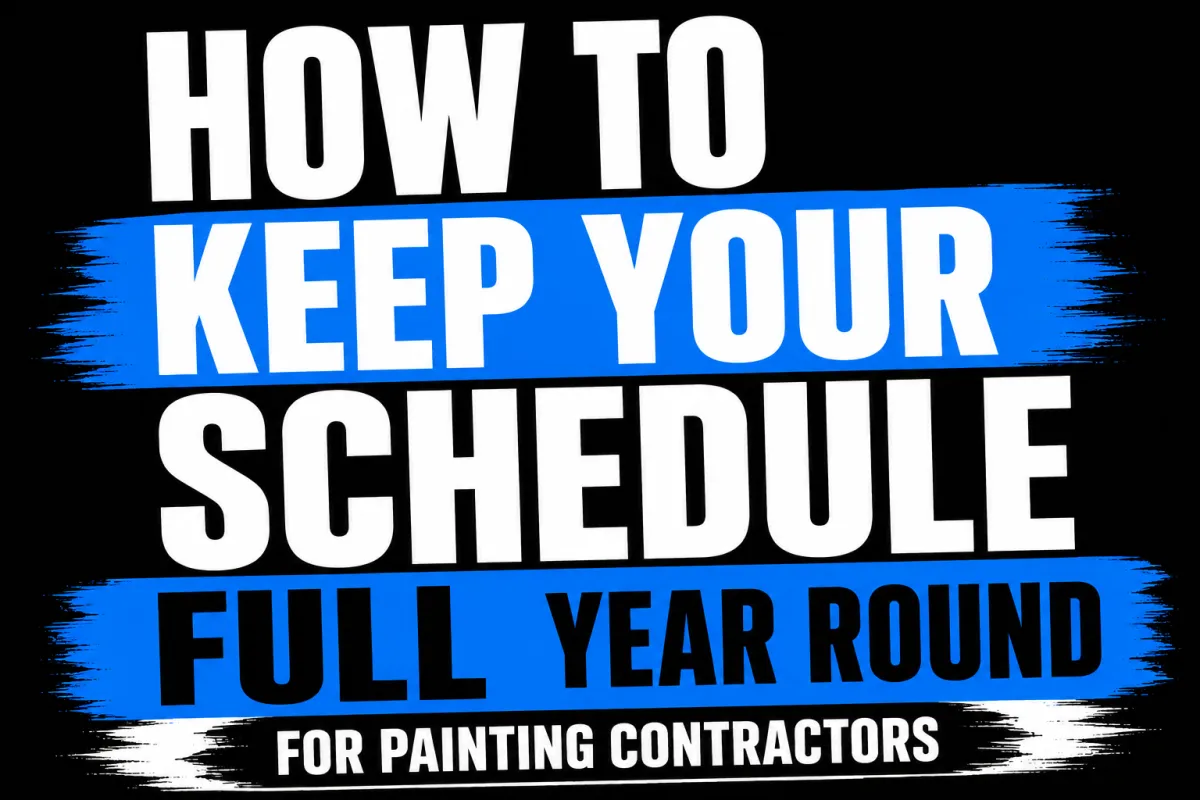 How to keep your schedule full year round - for painting contractors