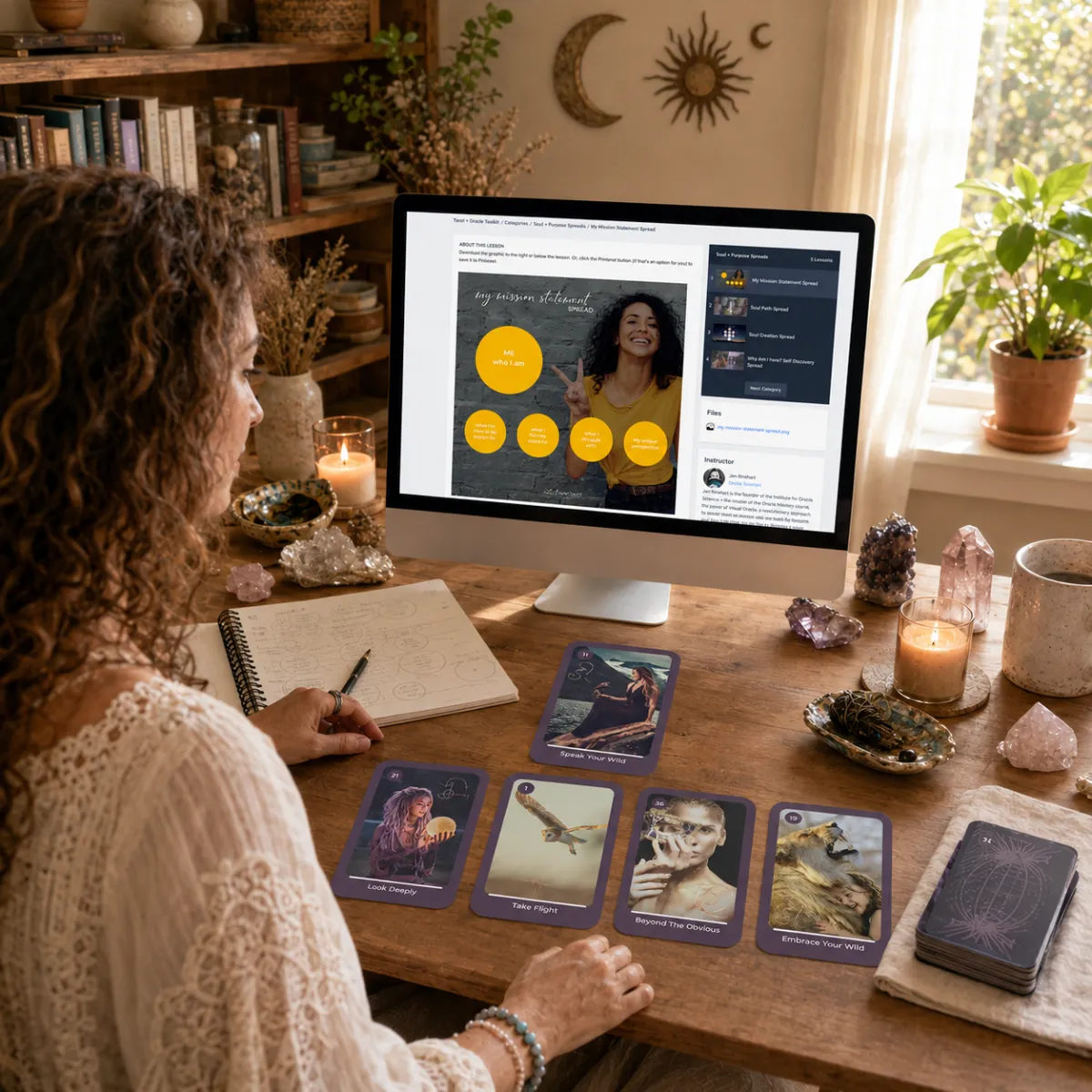 Illuminated Oracle Deck by Jen Rinehart