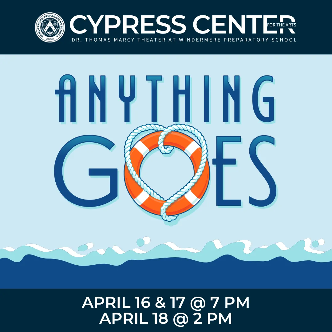 Anything Goes Musical, family theater in Winter Garden FL, Windermere FL, Clermont FL, Orlando FL