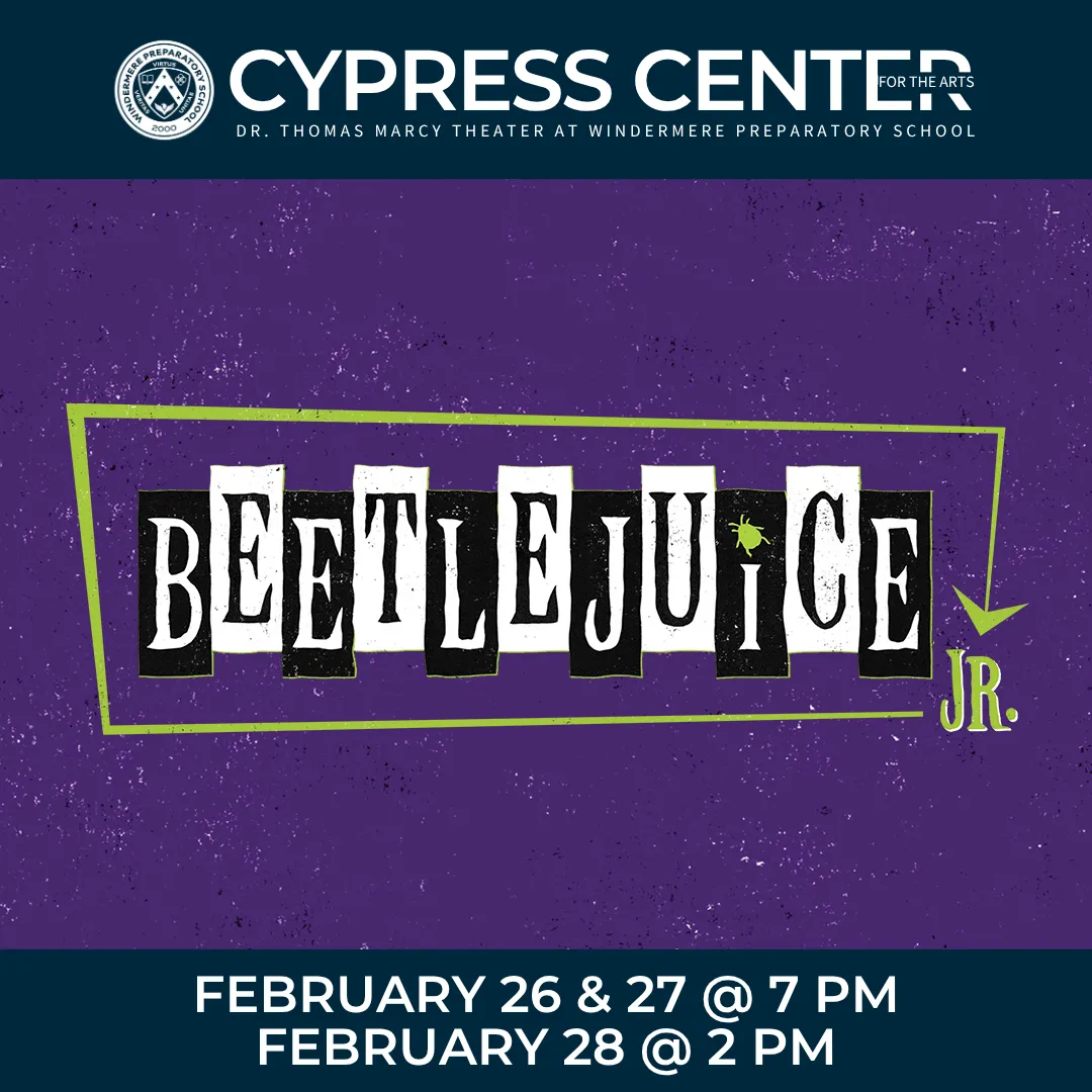 Beetlejuice Jr, family theater in Winter Garden FL, Windermere FL, Clermont FL, Orlando FL