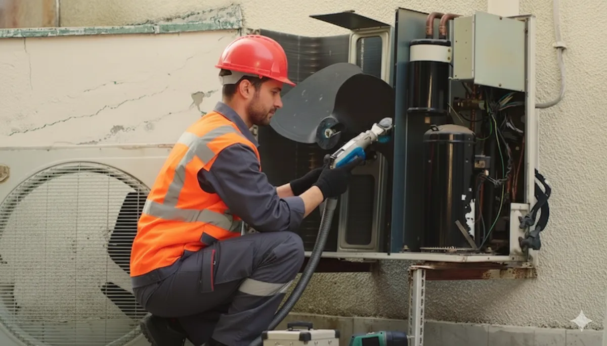 man in black and orange jacket under blue sky