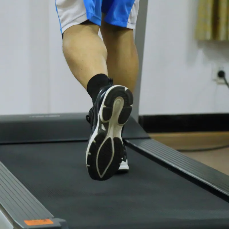 Client doing running assessment