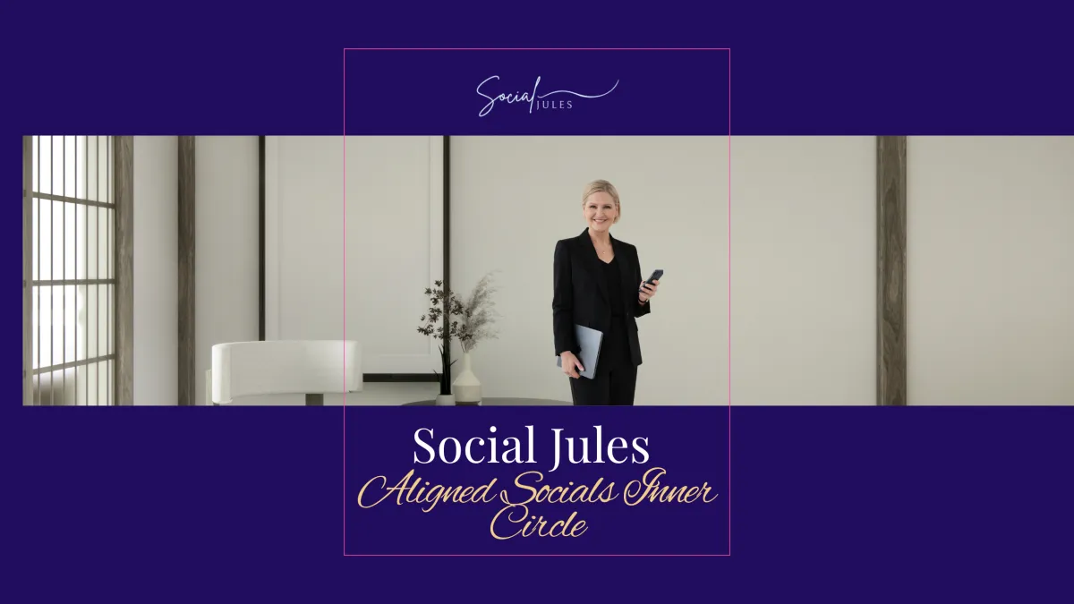 Julia Wadrop, Founder of Social Jules, Yorkshire Instagram mentor and founder of the Aligned Socials Inner Circle membership for midlife service-based women