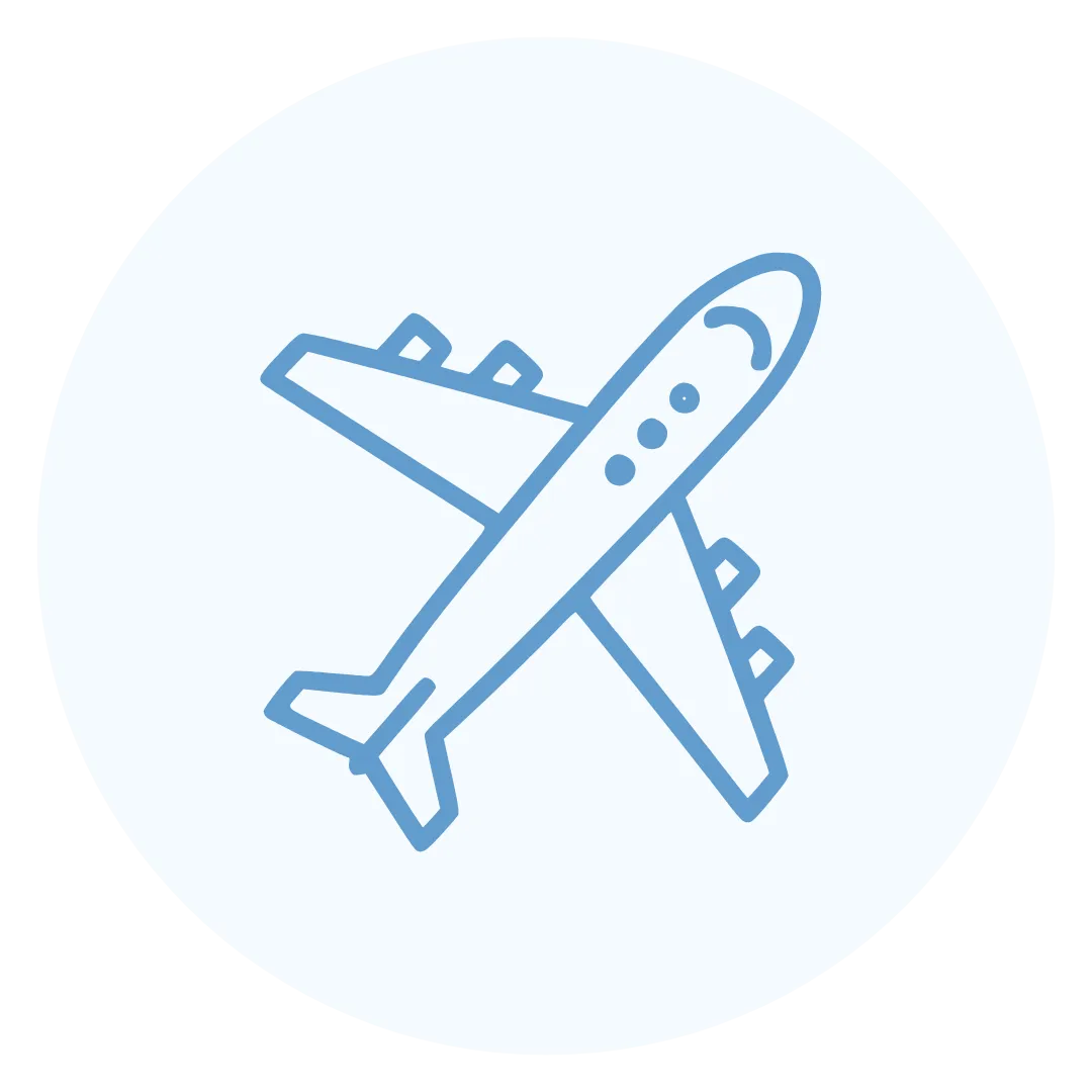 Lifestyle icon representing using tax-free cash for holidays or paying bills