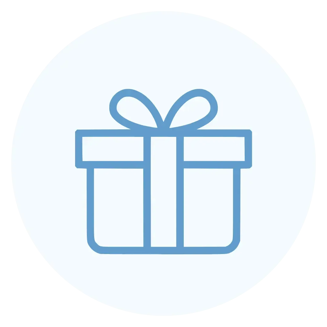 Gift icon representing gifting an early inheritance or financial support to family