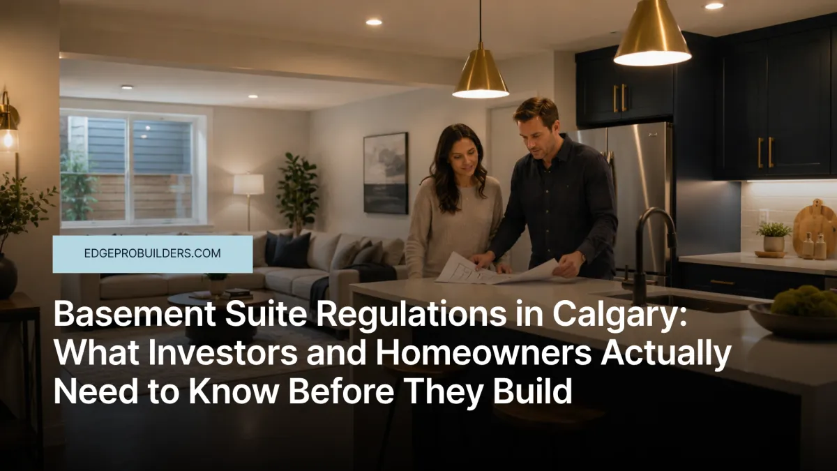 Basement Suite Regulations Calgary | Edge Pro Builders