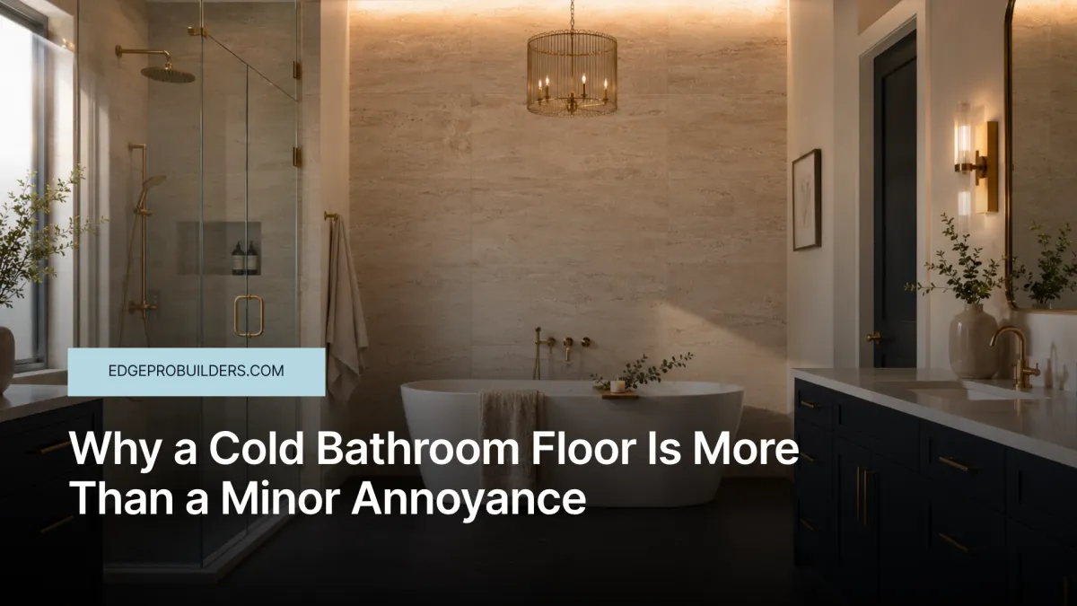 Heated Bathroom Floors Calgary | Edge Pro Builders