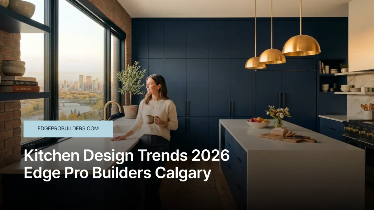 Kitchen Design Trends 2026 | Edge Pro Builders Calgary