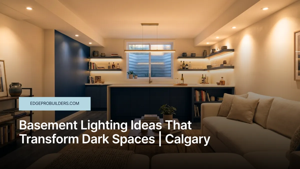 Basement Lighting Ideas That Transform Dark Spaces | Calgary