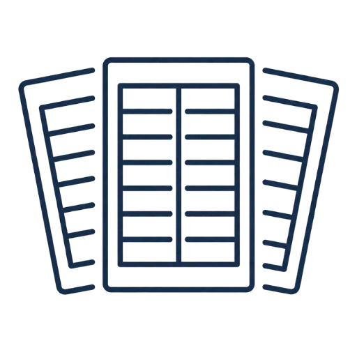 Custom interior shutter product line options