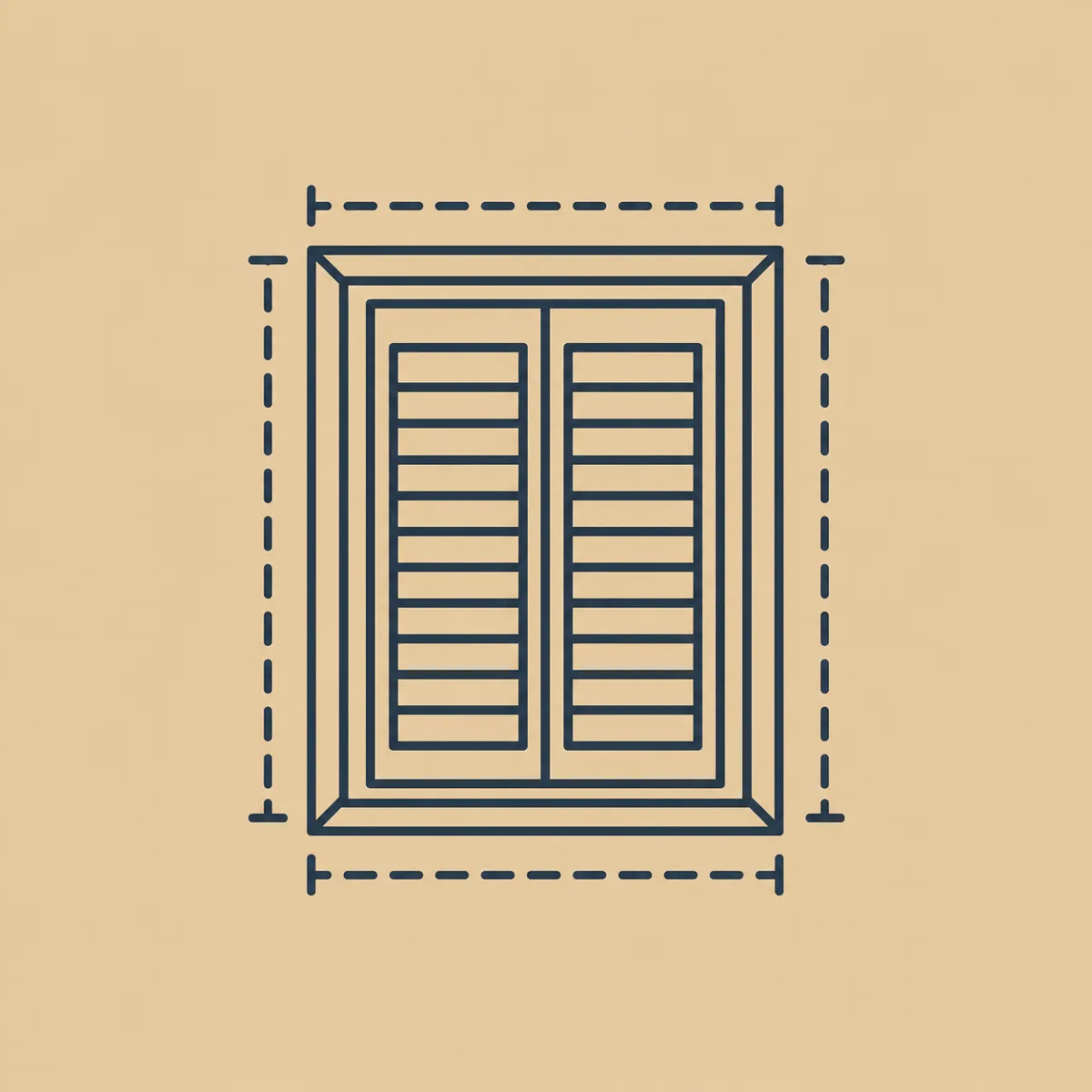 Custom interior shutters made to fit your window measurements