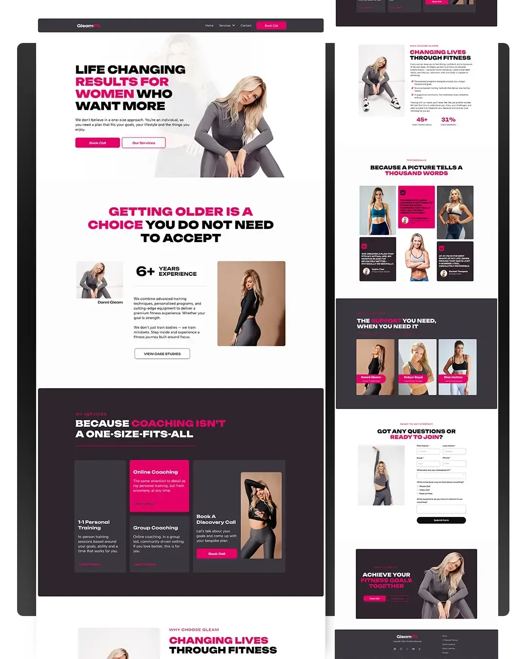 High-converting funnel templates for lead generation on High Level, featuring responsive design and diverse styles.