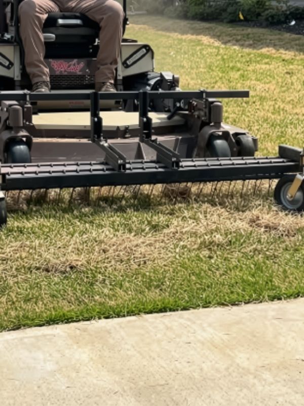 Dethatching in Cabot, Arkansas by Mallard Island Lawn Service