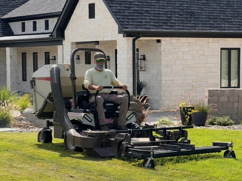 Lawn dethatching in Cabot, Arkansas by Mallard Island Lawn Service