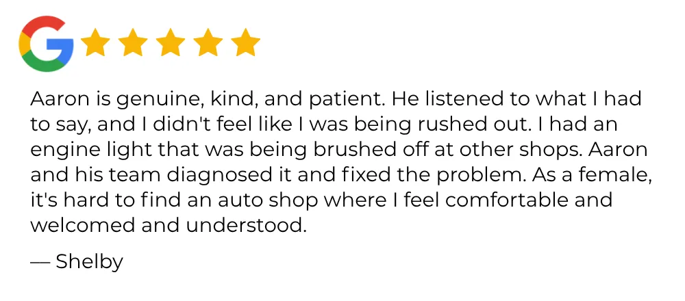 C&J auto repair review - Osseo MN - fixed the problem