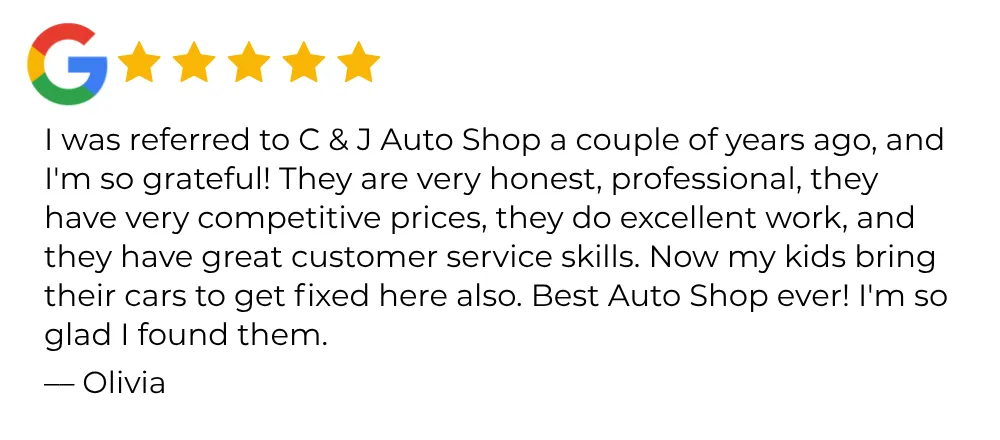 C&J auto repair review - Osseo MN - best auto shop