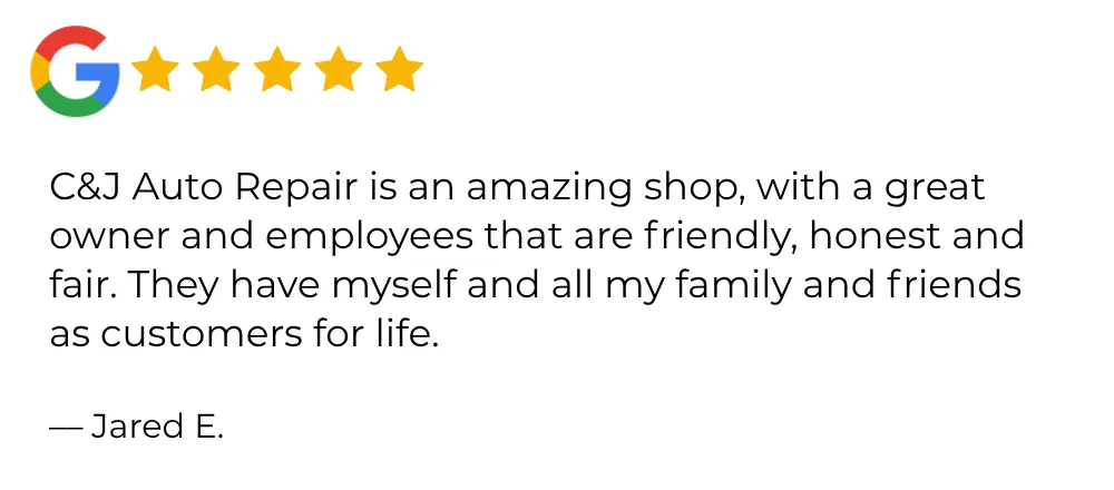 C&J auto repair review - Osseo MN - amazing shop