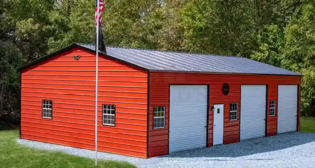 Durable pre-engineered metal building designed by Brookhaven Metal Buildings