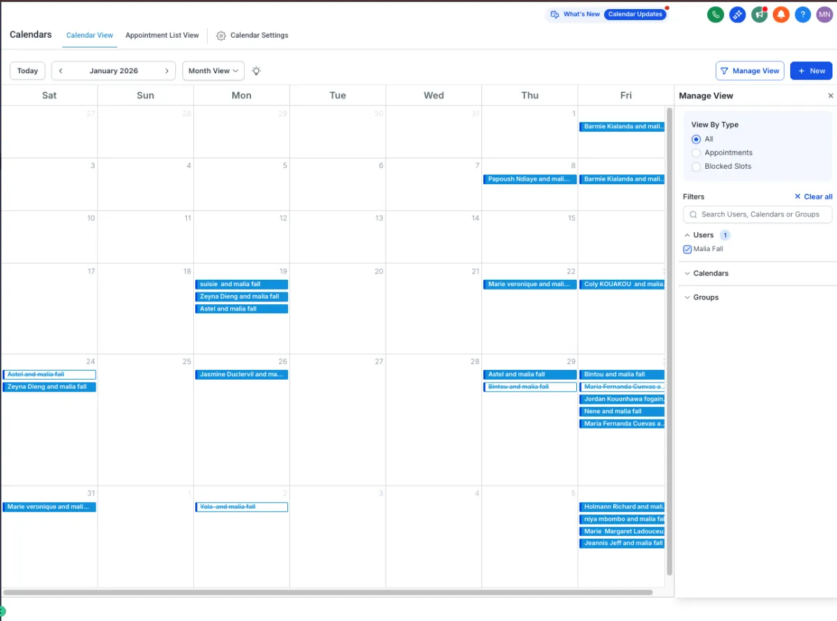 a large display of blue lights in a dark room
