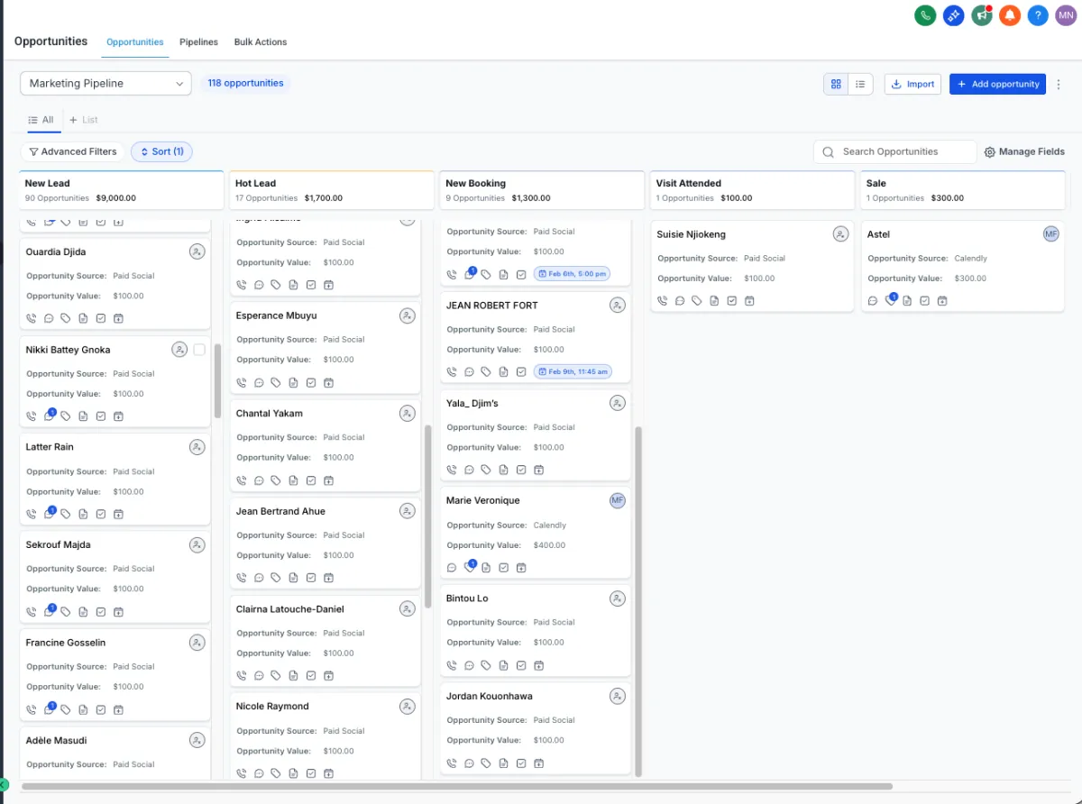 a large display of blue lights in a dark room