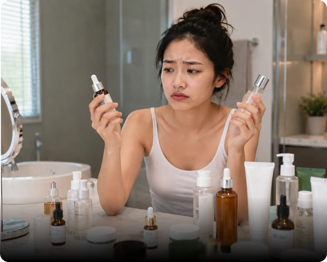 Trying skincare products but still not seeing visible results