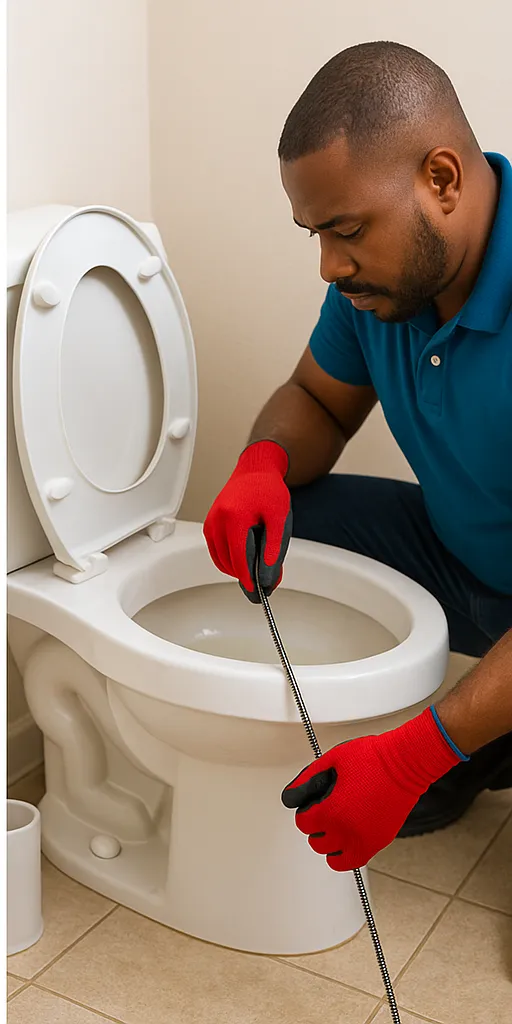 Bajan plmbr fixing a leaking overflow pip under wall hun sink