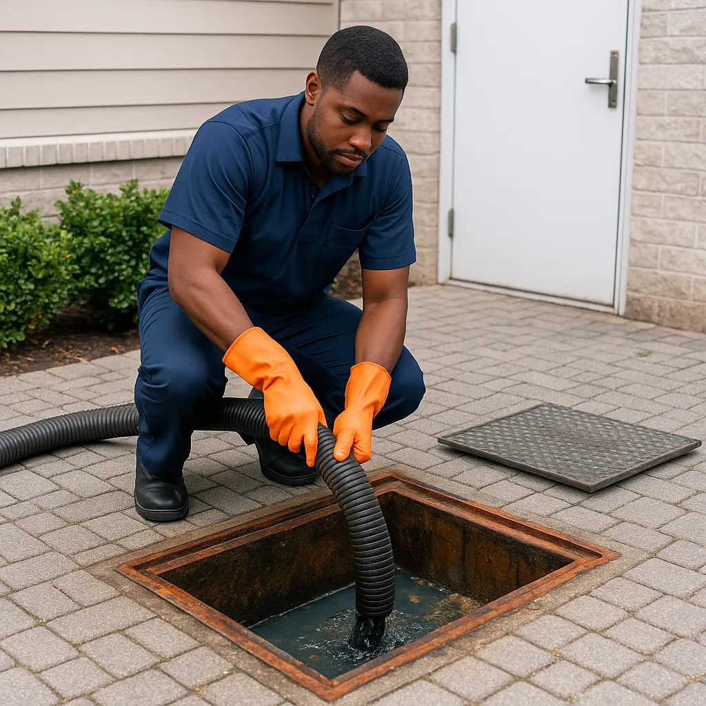 Barbados emergency plumber mending blockek drain