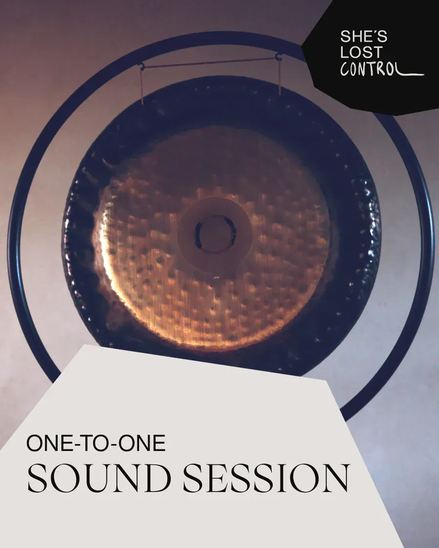 Gong with test Shes Lost Control and one-to-one sound session