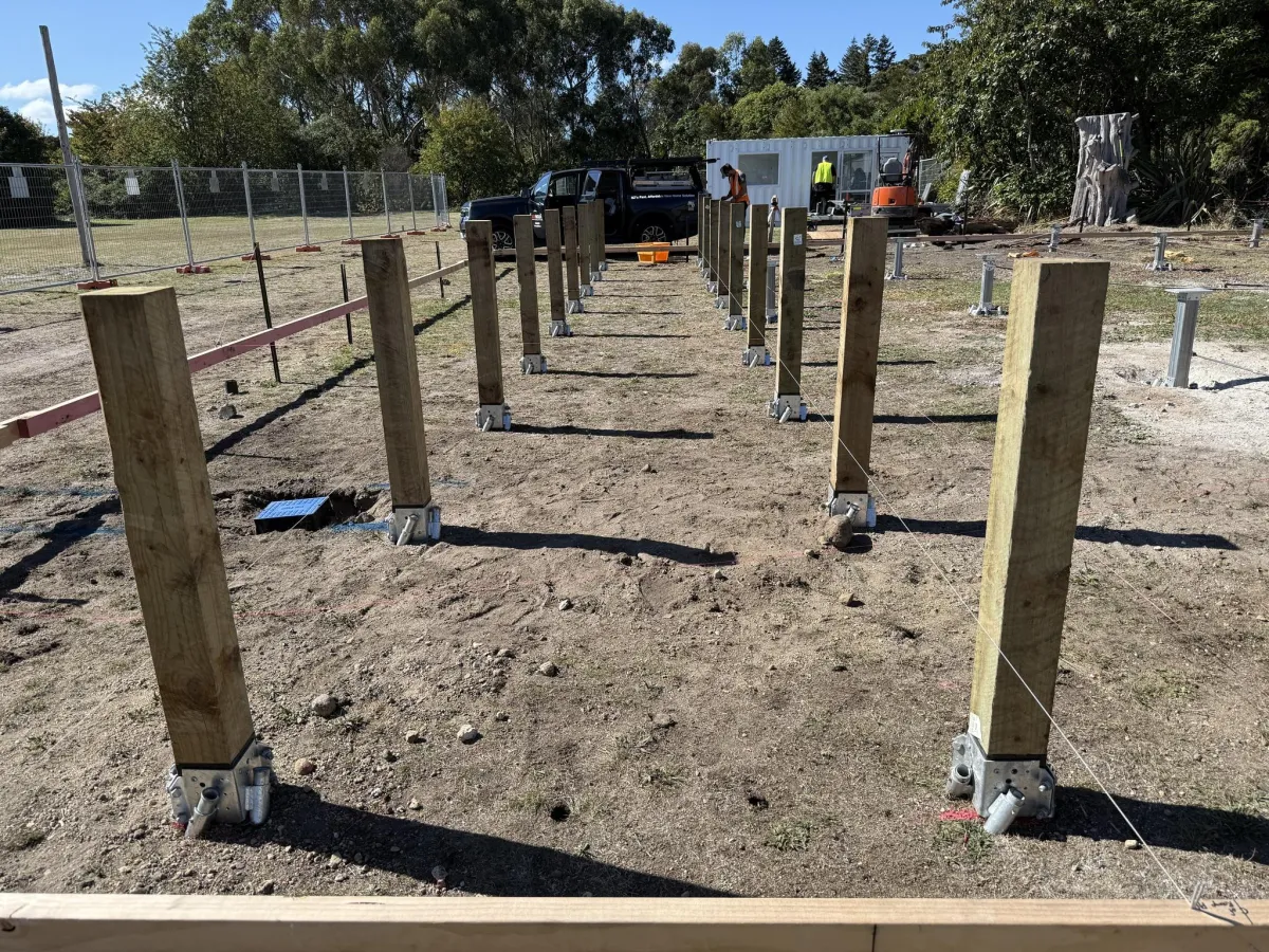 Concrete-free footing by Precision Solutions offer a cost savings