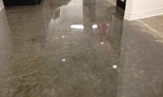 Epoxy sealed concrete floor