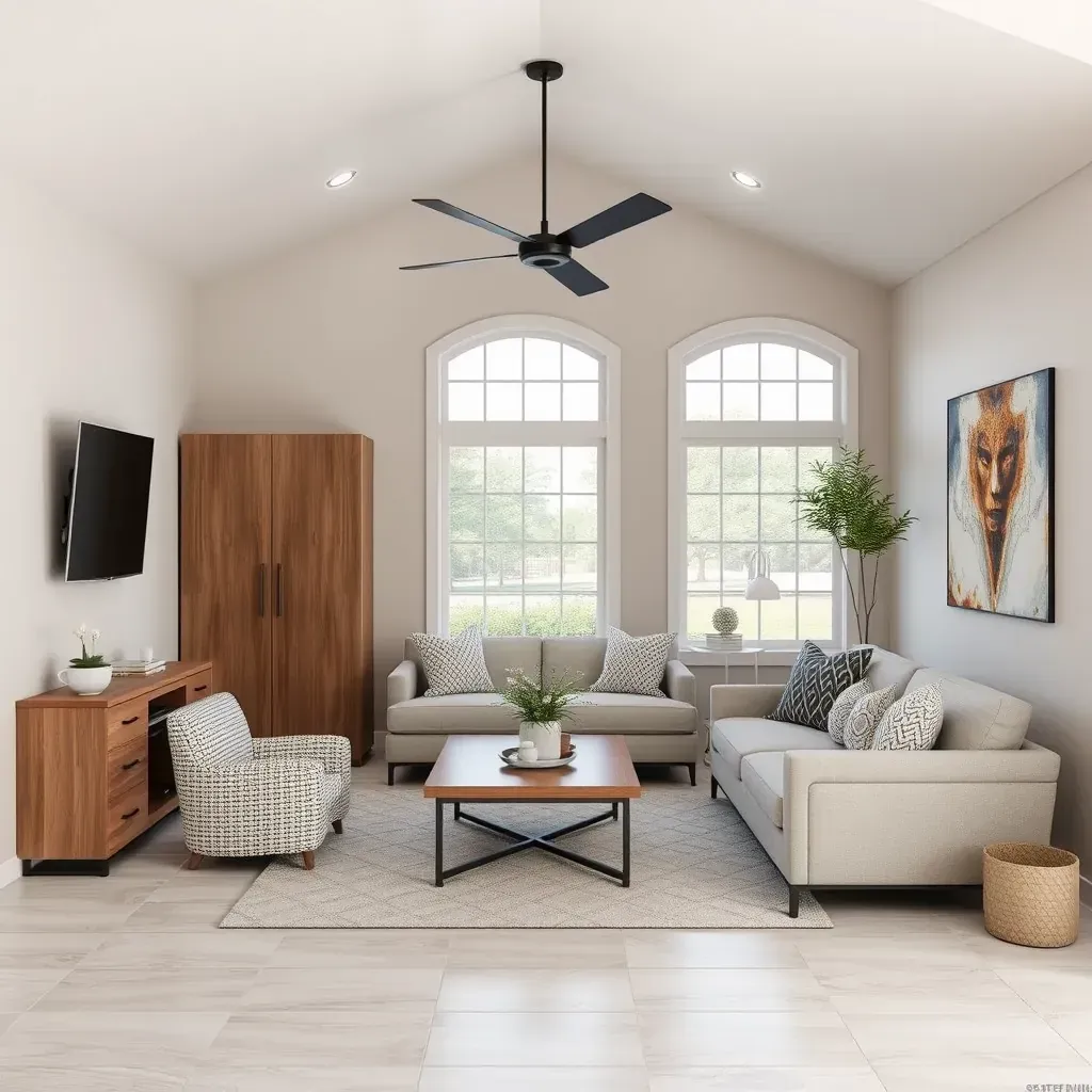 A family enjoying their beautifully remodeled home in College Station, TX, showcasing expert home remodeling services.