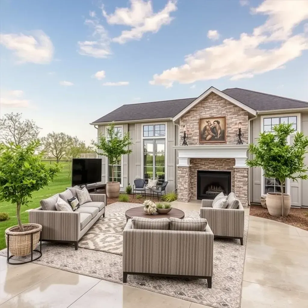 Cedar Park home renovation with fresh paint, modern cladding, and ongoing construction in a Texas-style house.