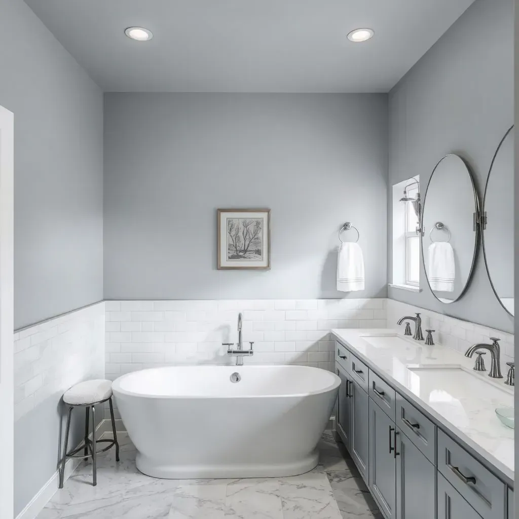 Beautiful Liberty Hill bathroom remodel with modern vanity, walk-in shower, natural light, and ongoing construction details.