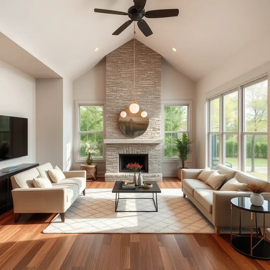 Newly added house extension with energy-efficient windows, modern siding, and brickwork in a peaceful Round Rock, TX neighborhood.