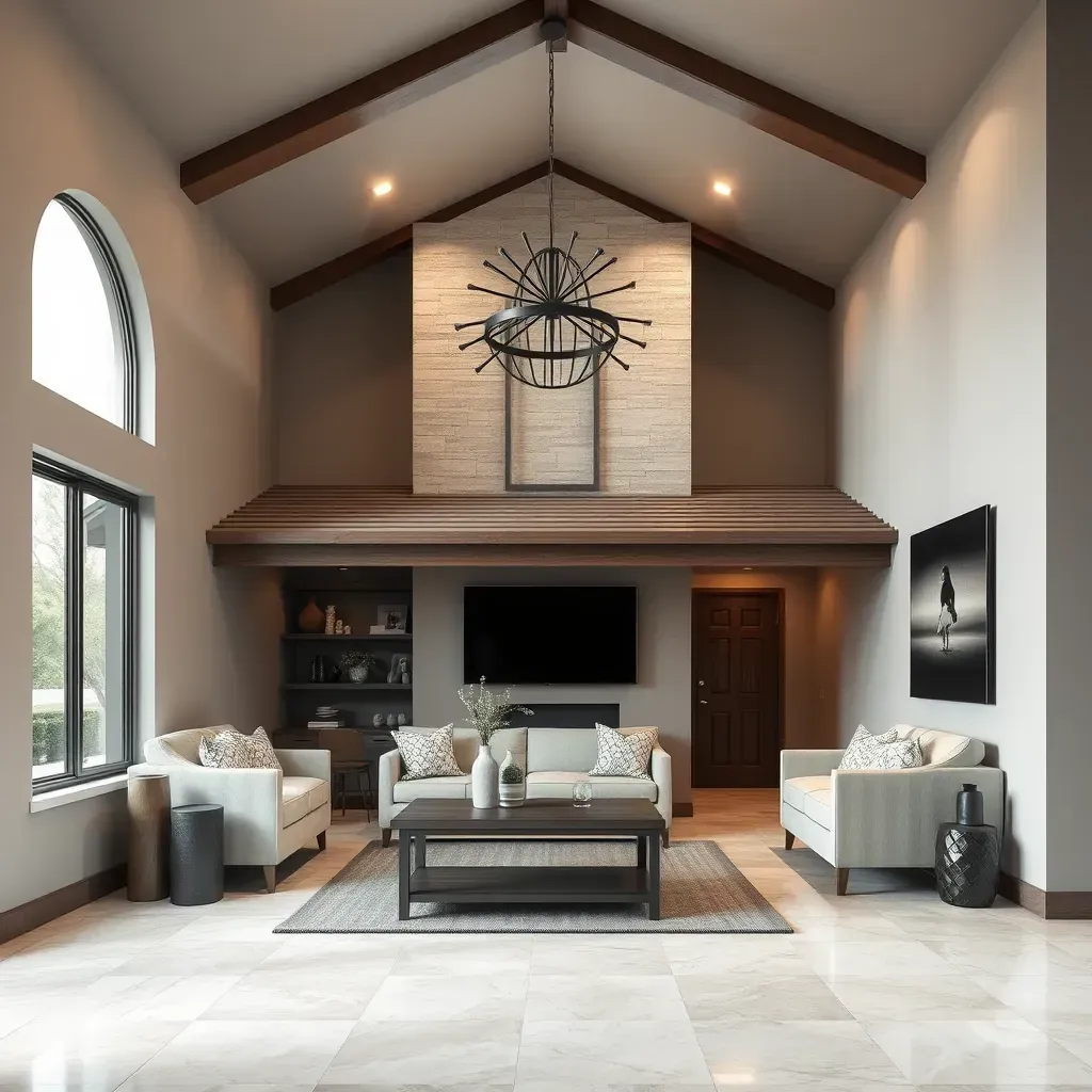Modern Seguin, TX home with vibrant paint, native landscaping, new driveway, construction materials, and ongoing renovation efforts.