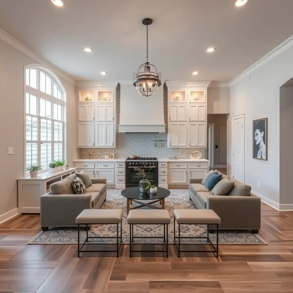 Home Remodeling in Steiner Ranch, TX showcasing a modern kitchen with sleek cabinetry and contemporary design.
