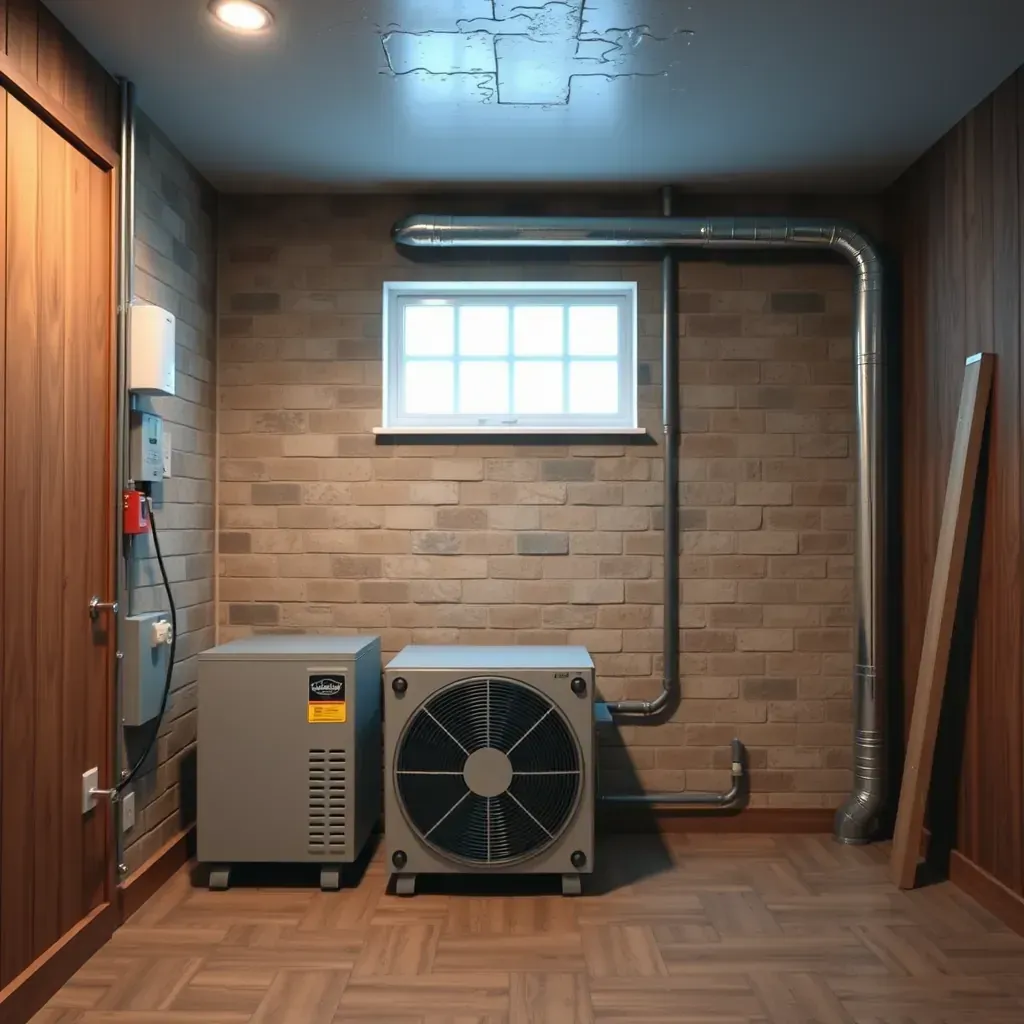 Modern residential HVAC installation in Round Rock, TX, showcasing a sleek unit, neat yard, and professional setup.