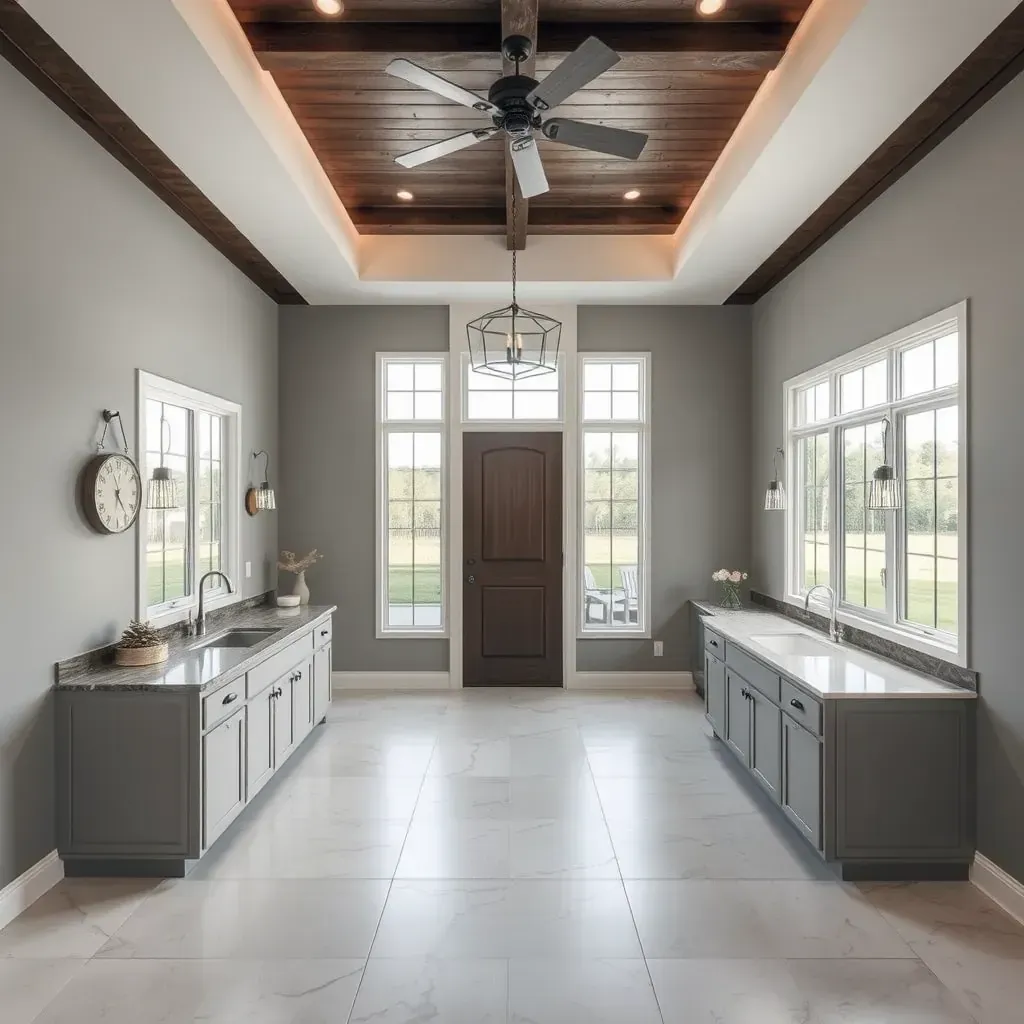 Modern Lakeway, TX home remodel with new siding, large windows overlooking Lake Travis, lush landscaping, and updated interior.