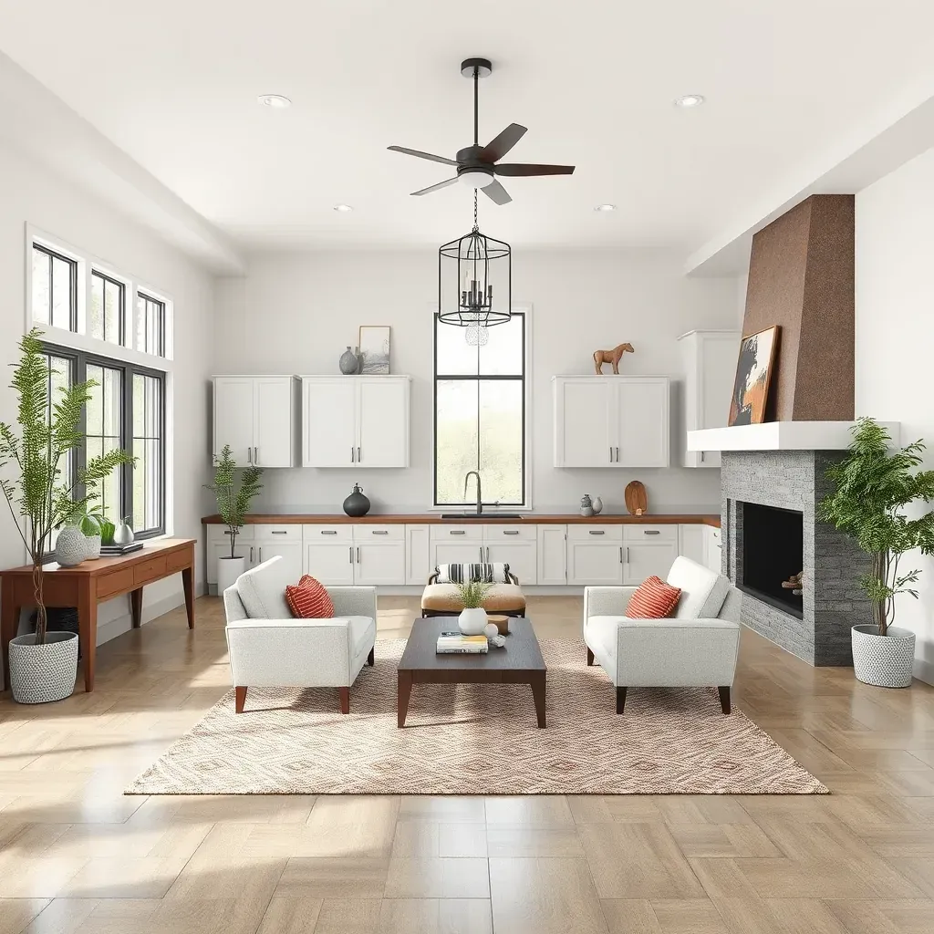 Beautiful home remodeling in Burnet, TX showcasing modern kitchen and bathroom upgrades.