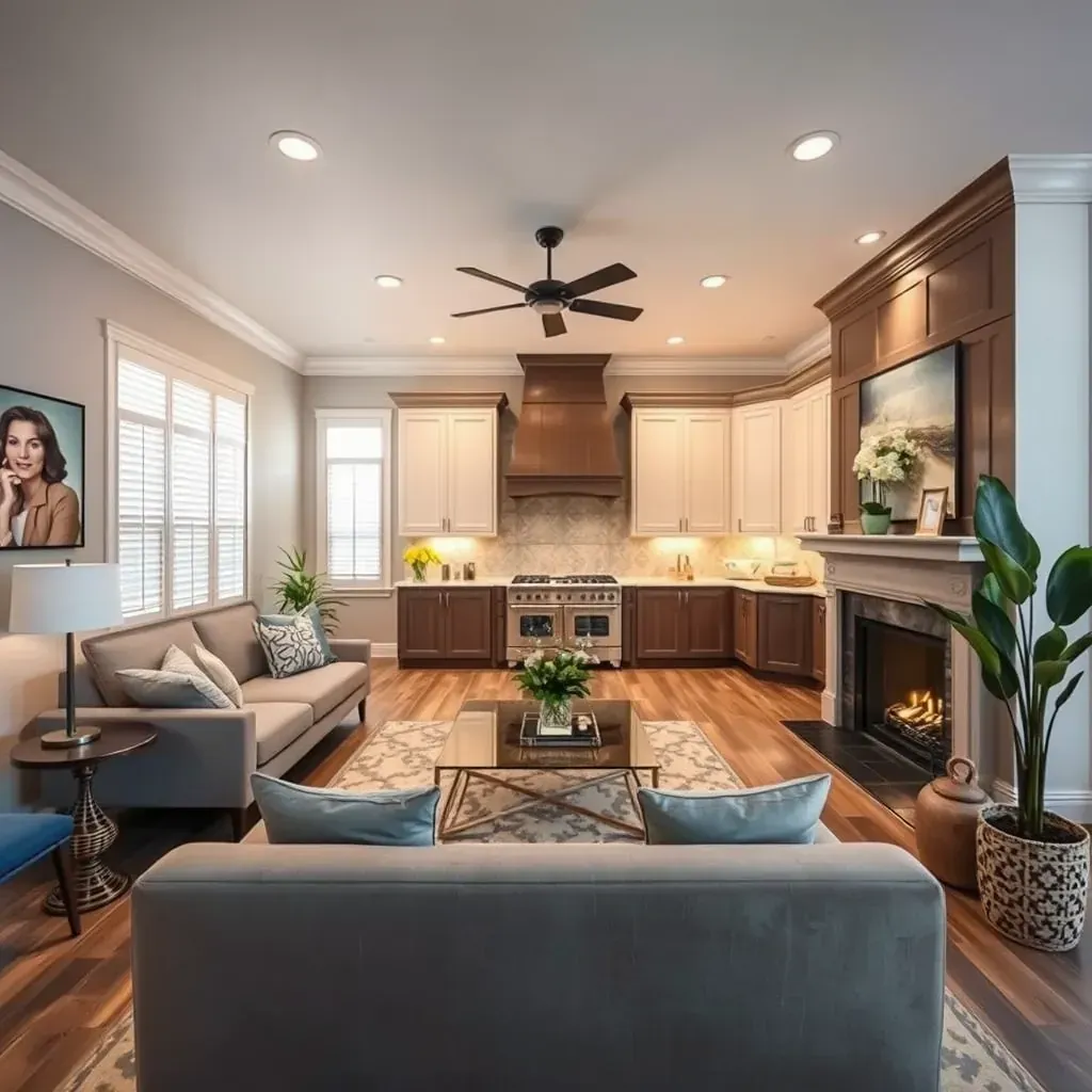 Beautiful San Antonio home exterior during day with adobe stucco, black-framed windows, fresh landscaping, and updated front porch.