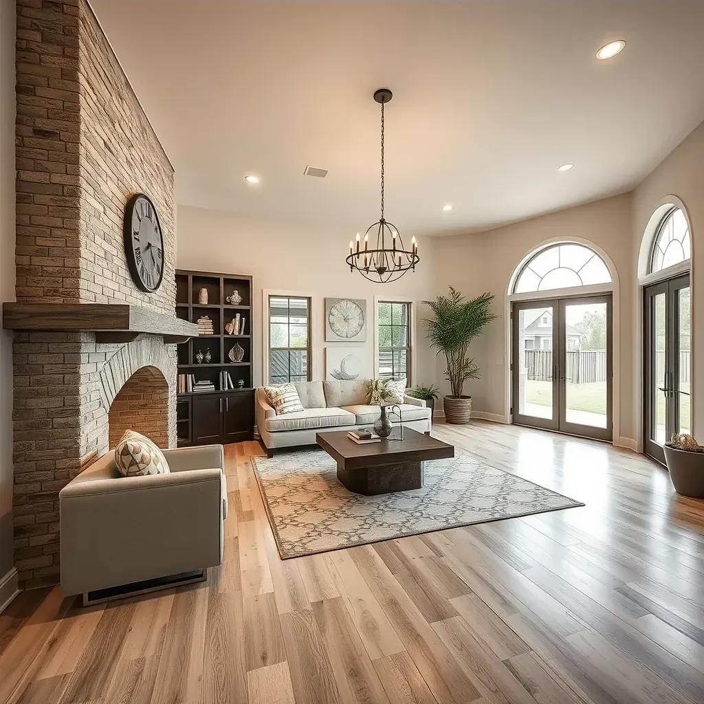 Home Remodeling in Manor, TX showcasing modern kitchen and bathroom upgrades with vibrant colors and stylish designs.