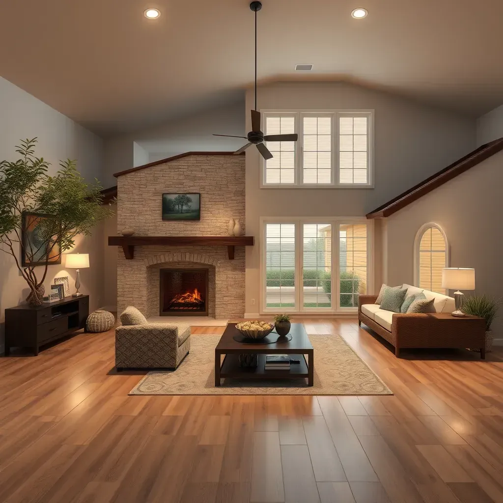 Remodeled San Marcos, TX home with fresh paint, new siding, exposed framing, tools, and native Texas landscaping.