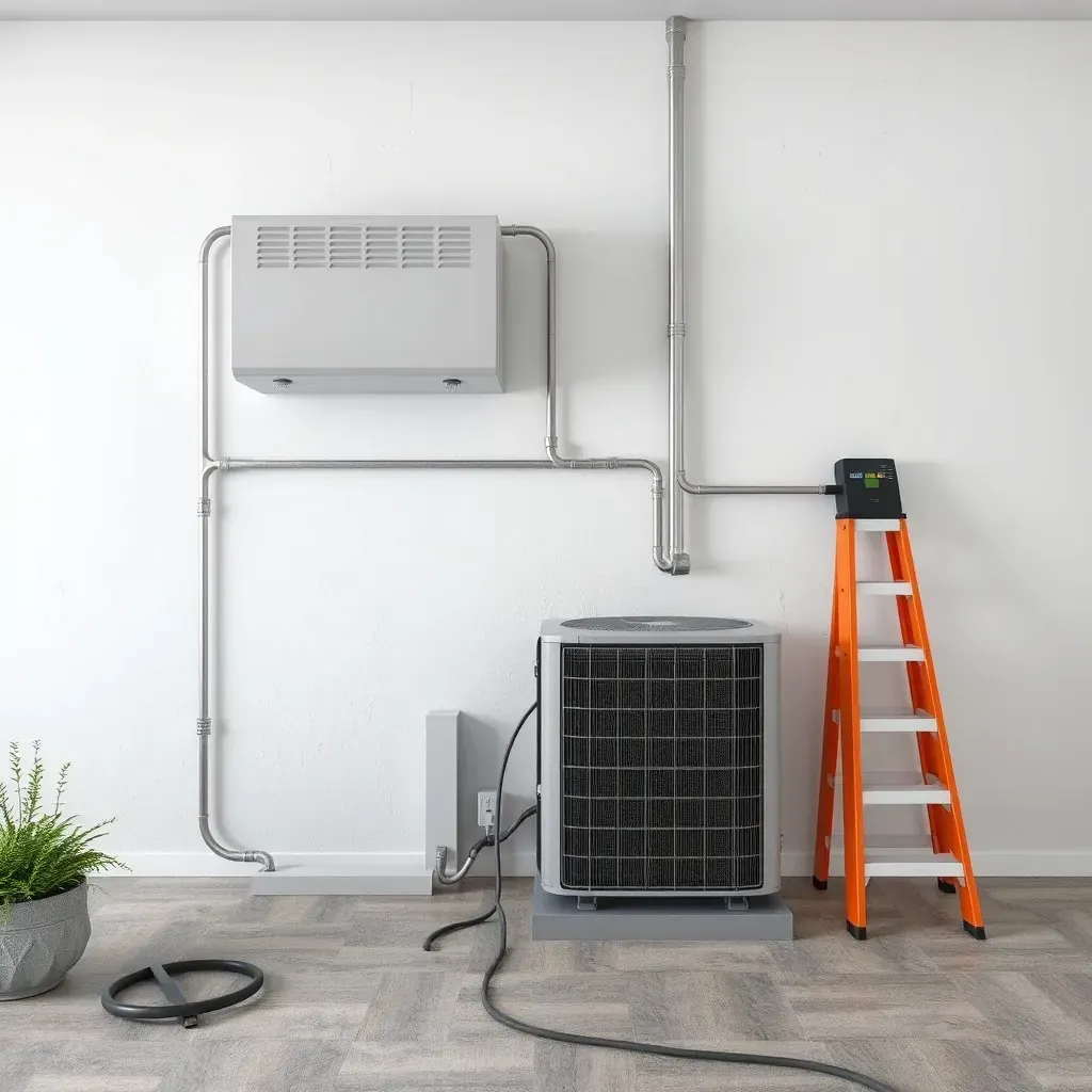 HVAC installation projects in Round Rock, TX showcasing professional ductwork and system setup.