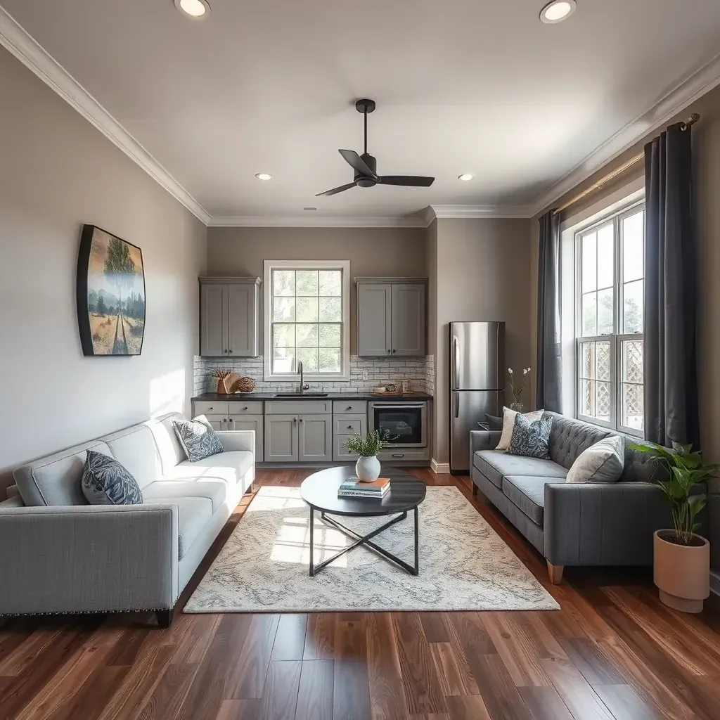 Modern renovated College Station home with fresh siding, brick accents, landscaped yard, new porch, and backyard outdoor living.