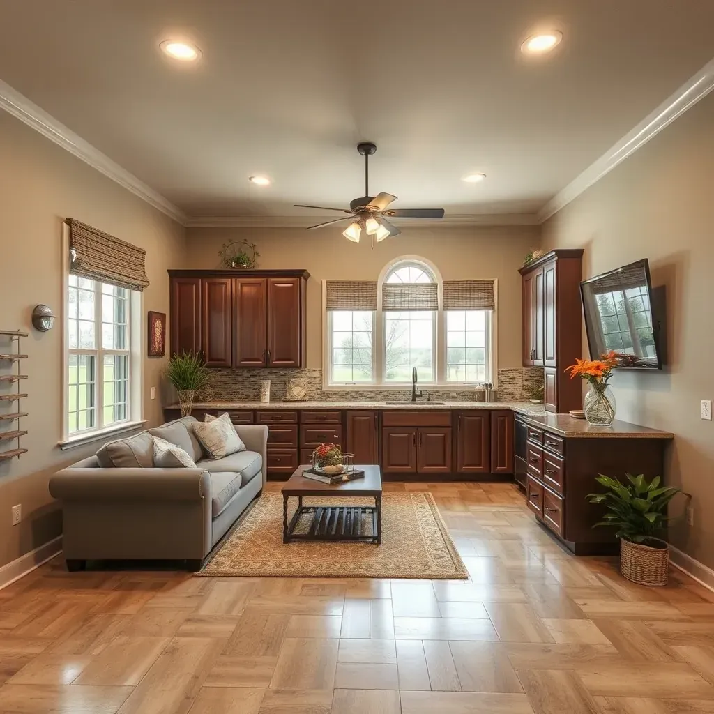 Remodeled home in Killeen, TX with new siding, large windows, tools, and Texas landscaping in a peaceful neighborhood.