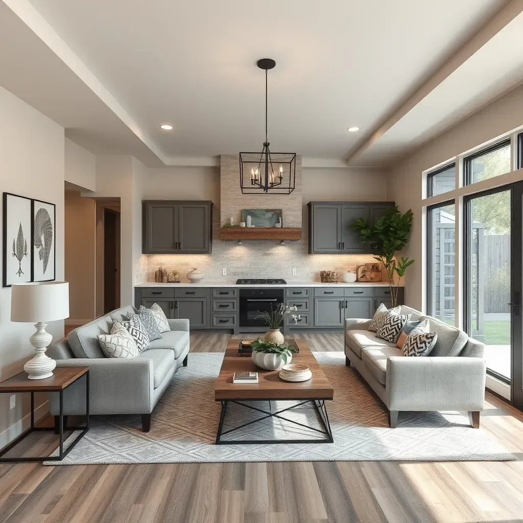 Remodeled Pflugerville home with new siding, updated windows, landscaped yard, tools, and suburban neighborhood scenery.