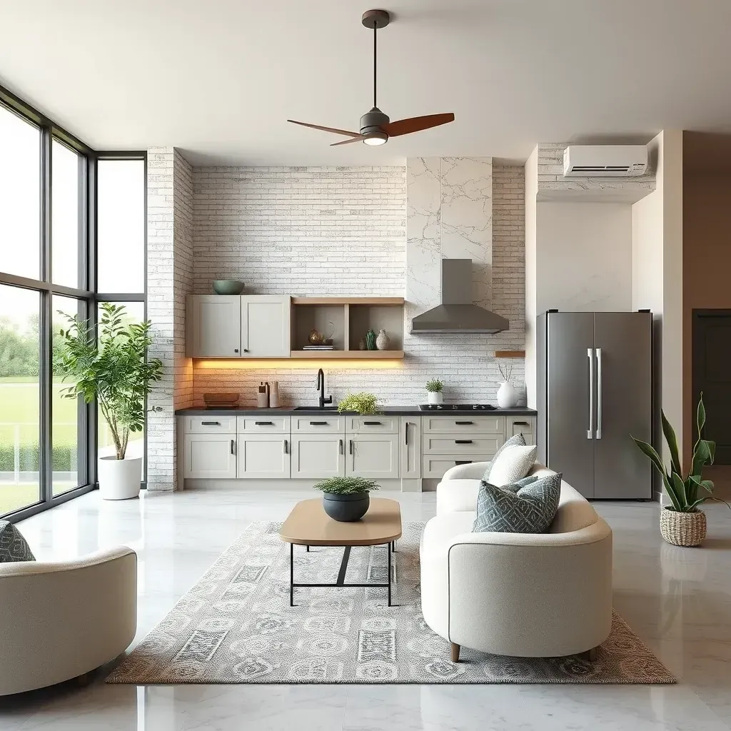 Home Remodeling in Lockhart, TX showcasing a modern kitchen renovation with new cabinets and countertops.