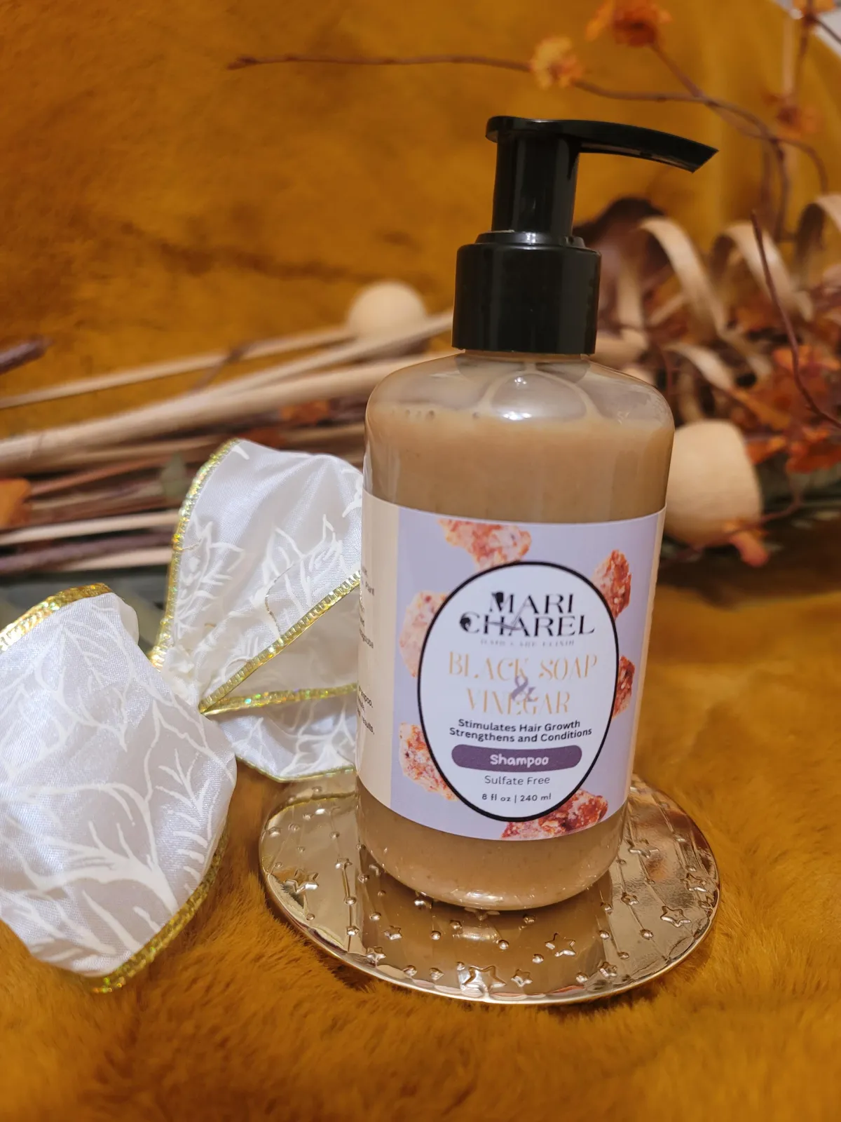 Organic Black Soap & Vinegar Shampoo