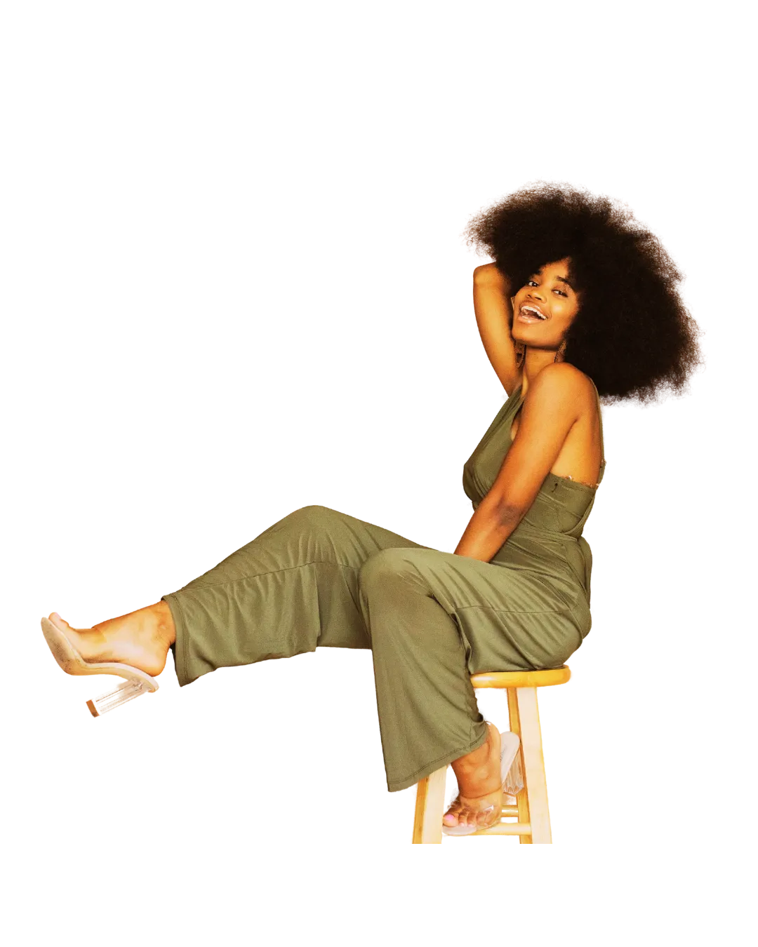 Afro-textured hair revitalized with organic treatment
